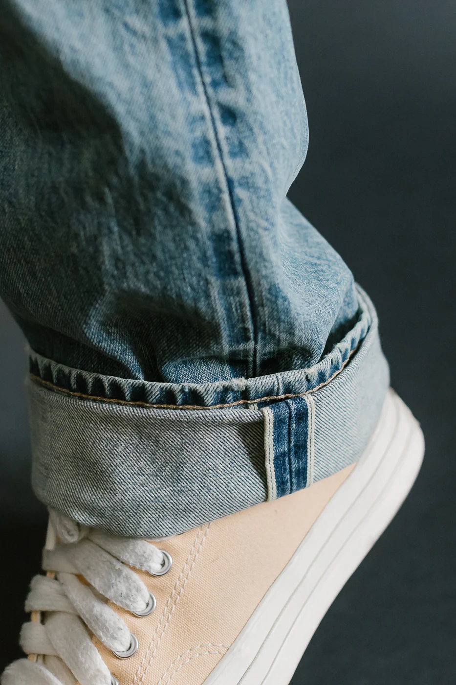 15oz - River Washed Proprietary Selvedge Stanton Pant - Light Indigo - Image 19