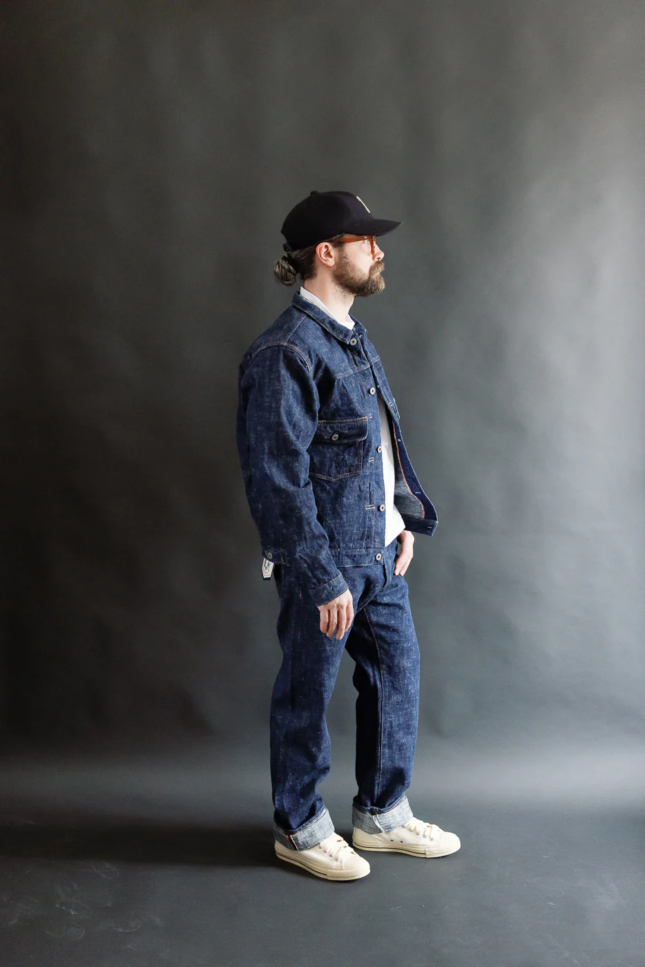 15oz Skein Dyed Slubby Blue Indigo Selvedge - Type II Denim Jacket - Image 10