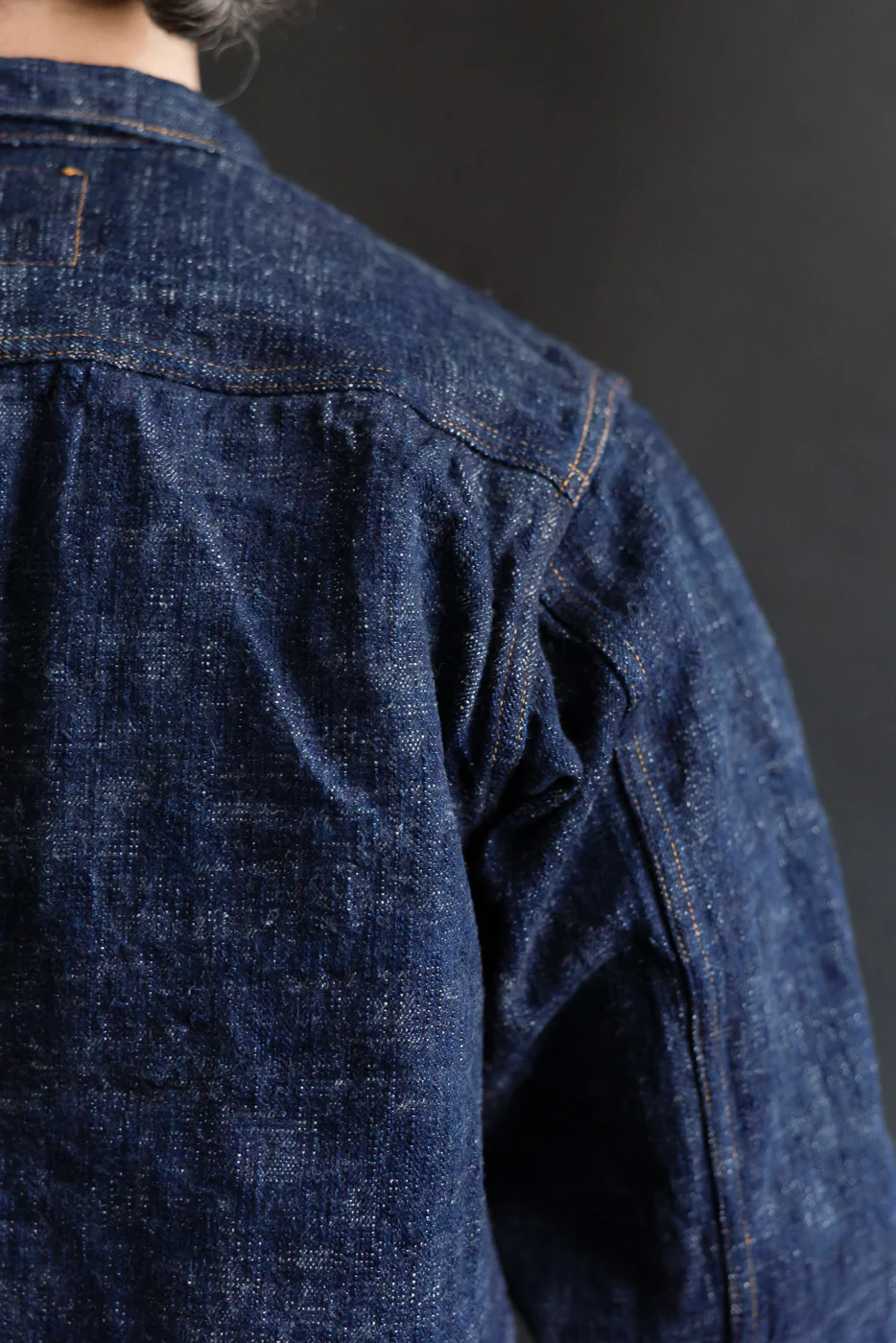 15oz Skein Dyed Slubby Blue Indigo Selvedge - Type II Denim Jacket - Image 14
