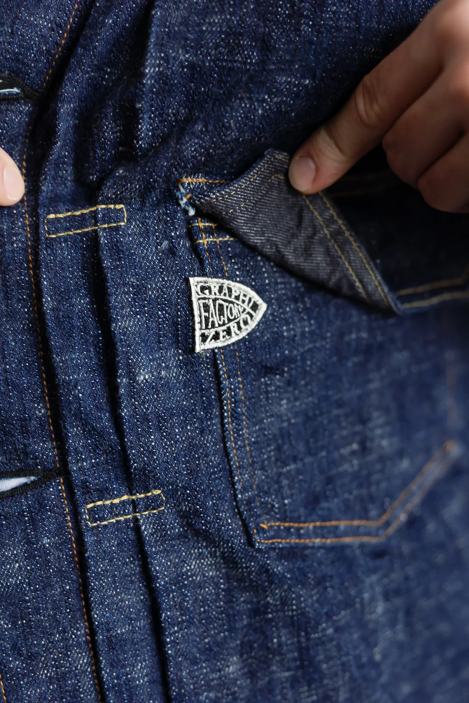 15oz Skein Dyed Slubby Blue Indigo Selvedge - Type II Denim Jacket - Image 16