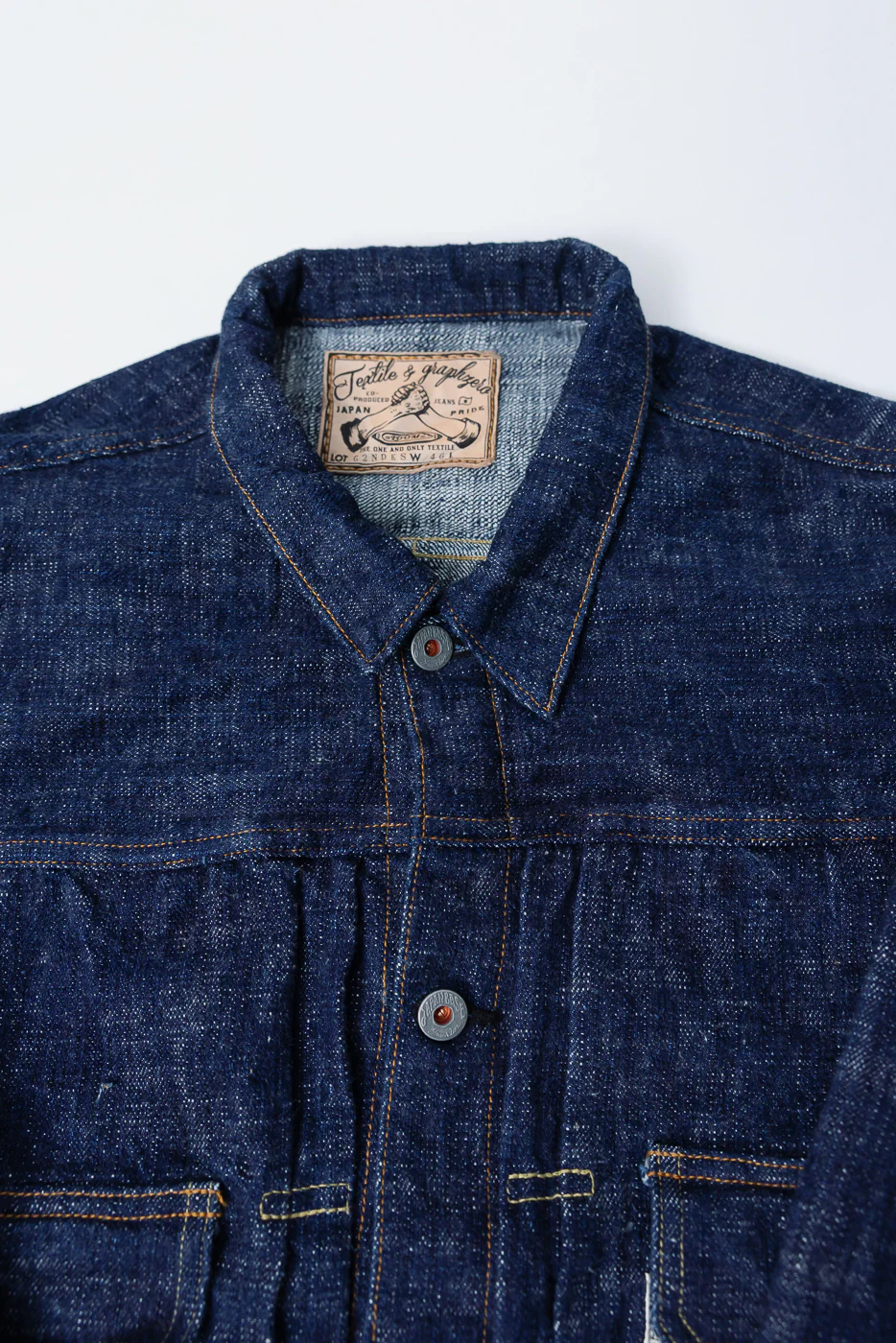 15oz Skein Dyed Slubby Blue Indigo Selvedge - Type II Denim Jacket - Image 2