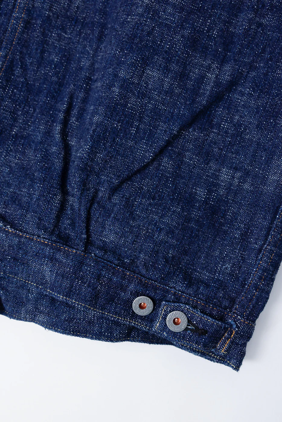 15oz Skein Dyed Slubby Blue Indigo Selvedge - Type II Denim Jacket - Image 5
