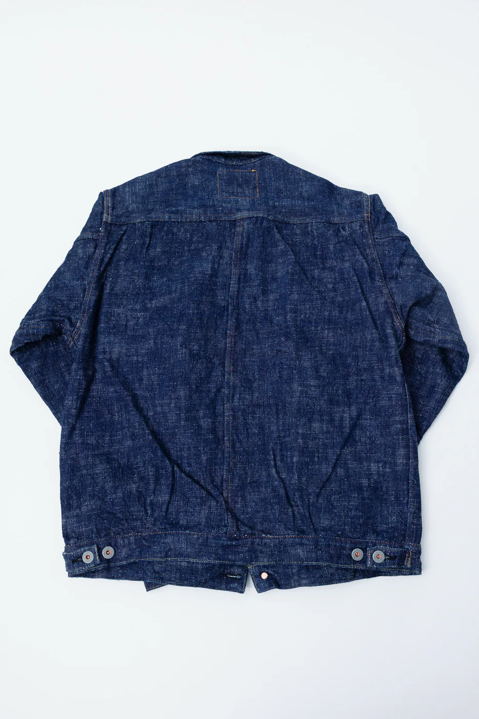 15oz Skein Dyed Slubby Blue Indigo Selvedge - Type II Denim Jacket - Image 6