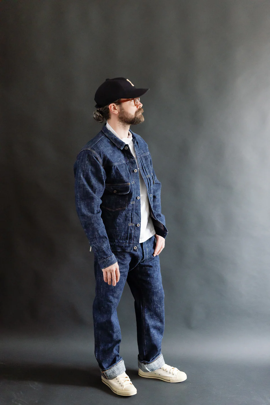 15oz Skein Dyed Slubby Blue Indigo Selvedge - Type II Denim Jacket - Image 8