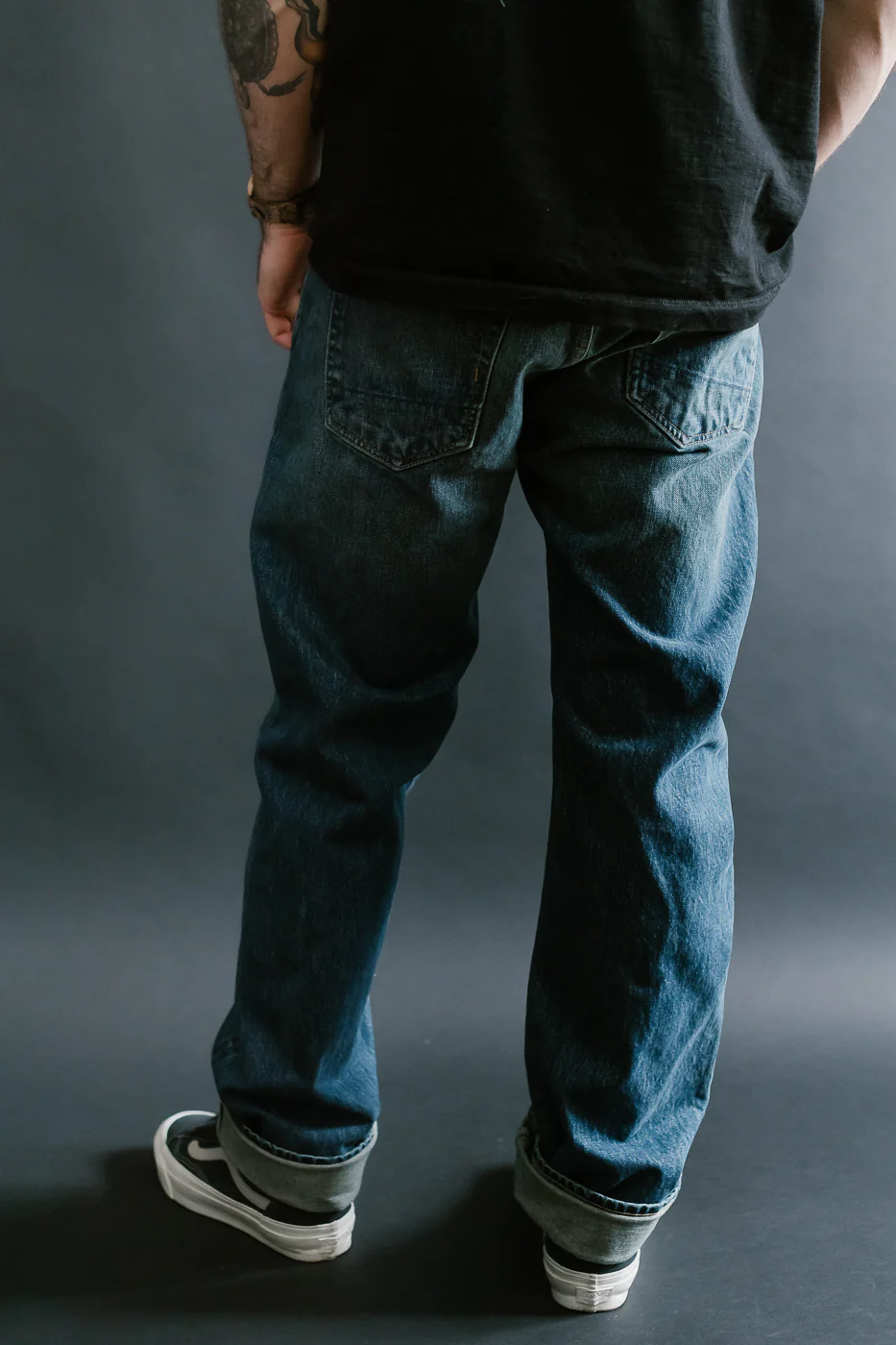 15oz - Vintage Washed Selvedge Stanton Pant - Medium Indigo - Image 13