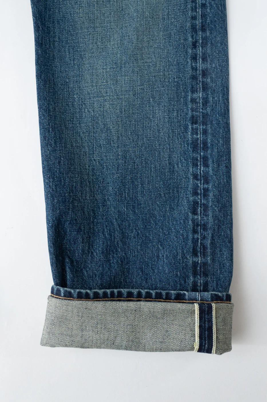15oz - Vintage Washed Selvedge Stanton Pant - Medium Indigo - Image 5
