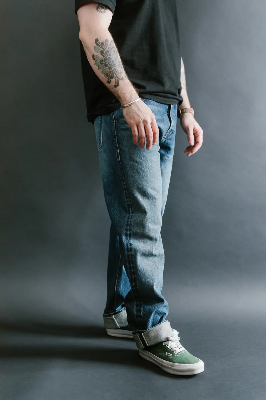 15oz - Vintage Washed Selvedge Strider Pant - Medium Indigo - Image 14
