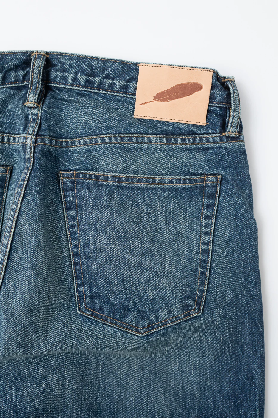 15oz - Vintage Washed Selvedge Strider Pant - Medium Indigo - Image 2