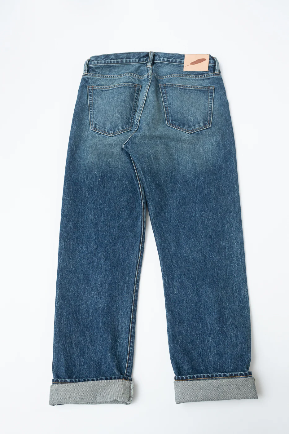 15oz - Vintage Washed Selvedge Strider Pant - Medium Indigo - Image 6