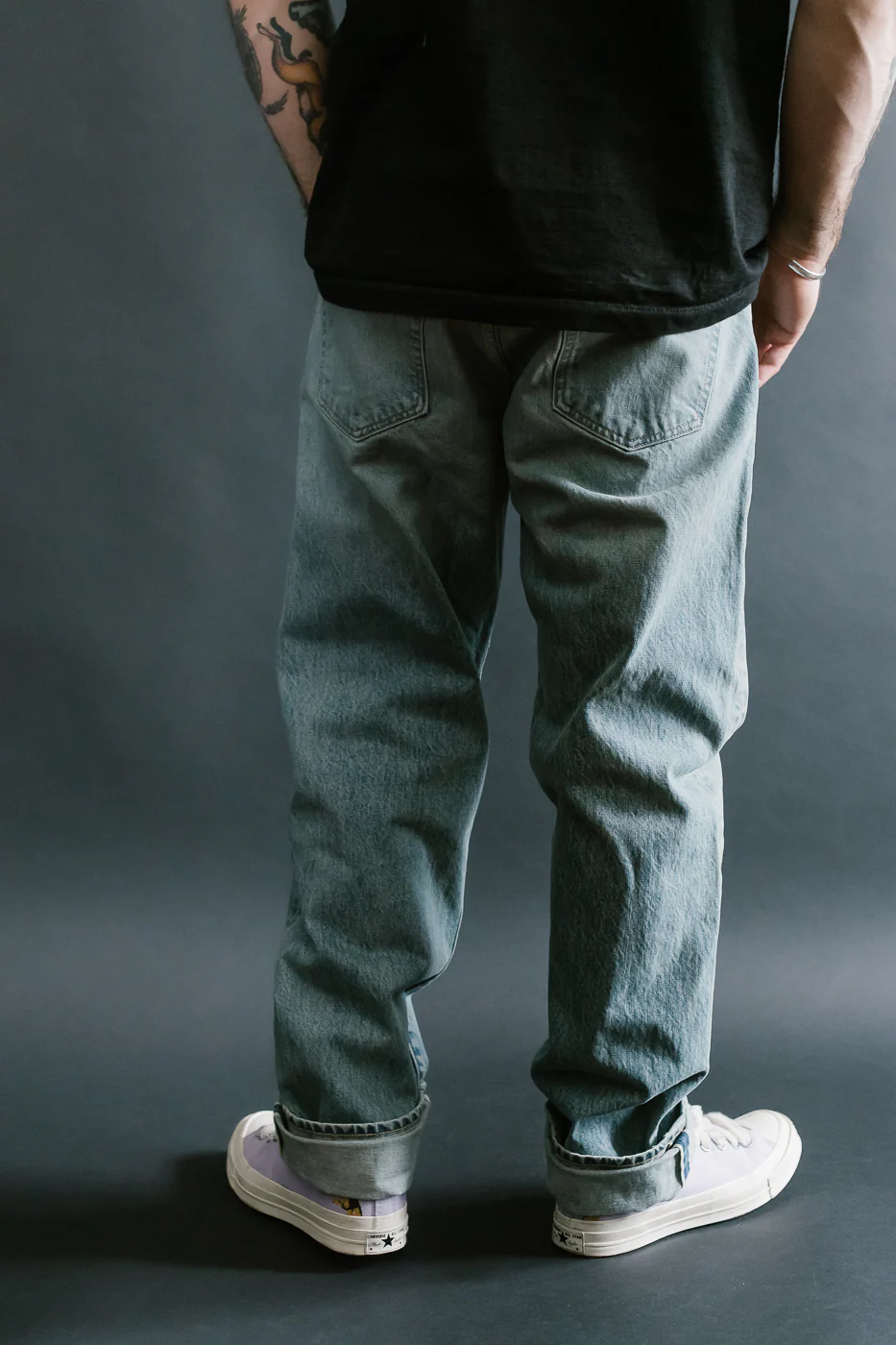 15oz - River Washed Selvedge Strider Pant - Light Indigo - Image 13