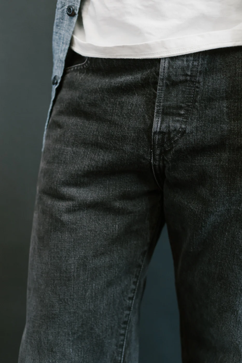 15oz - Washed Selvedge Strider Pant - Stealth - Image 16