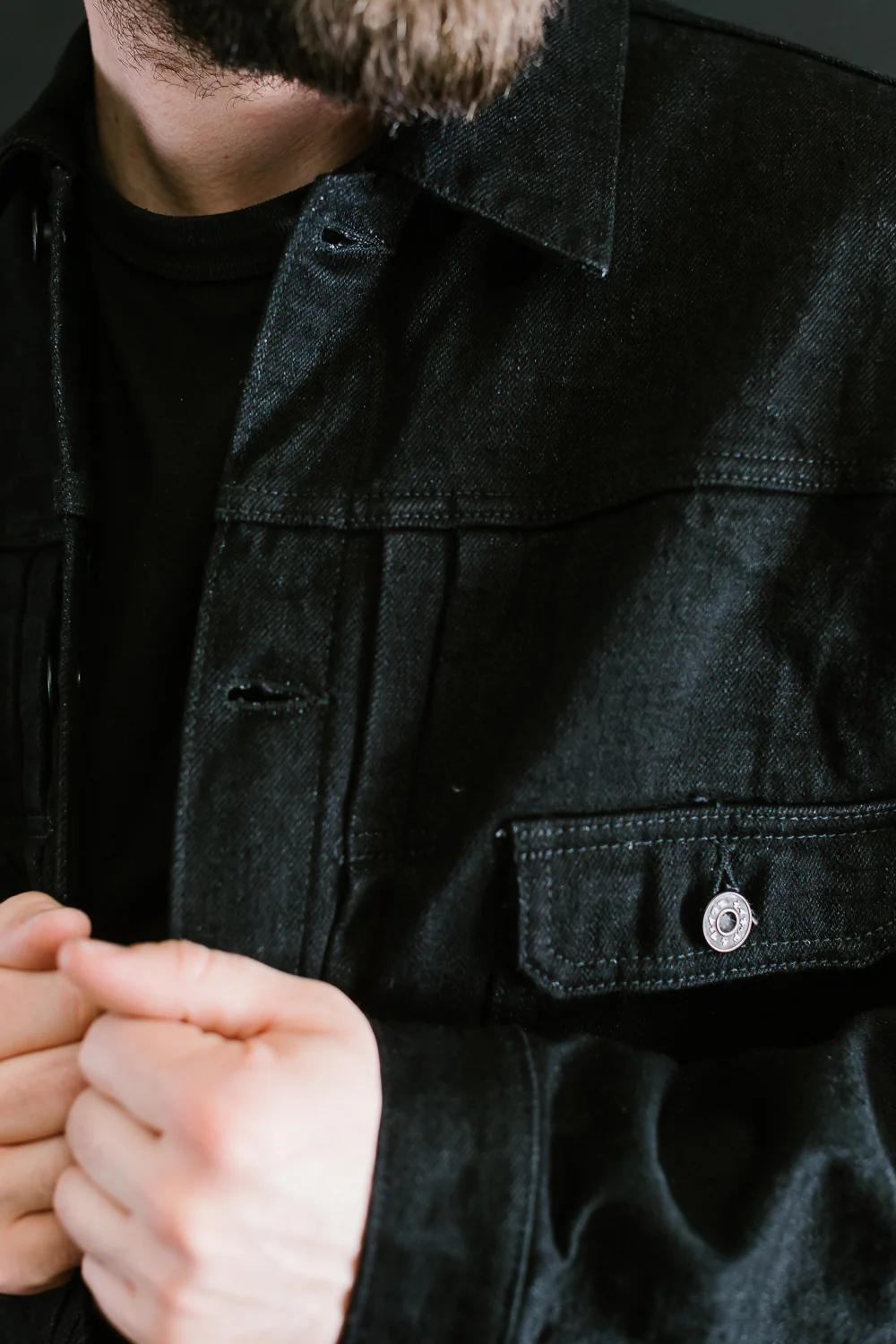 16oz - MIJ13 Okayama Spirit Kuro - Heritage Denim Jacket - Image 18