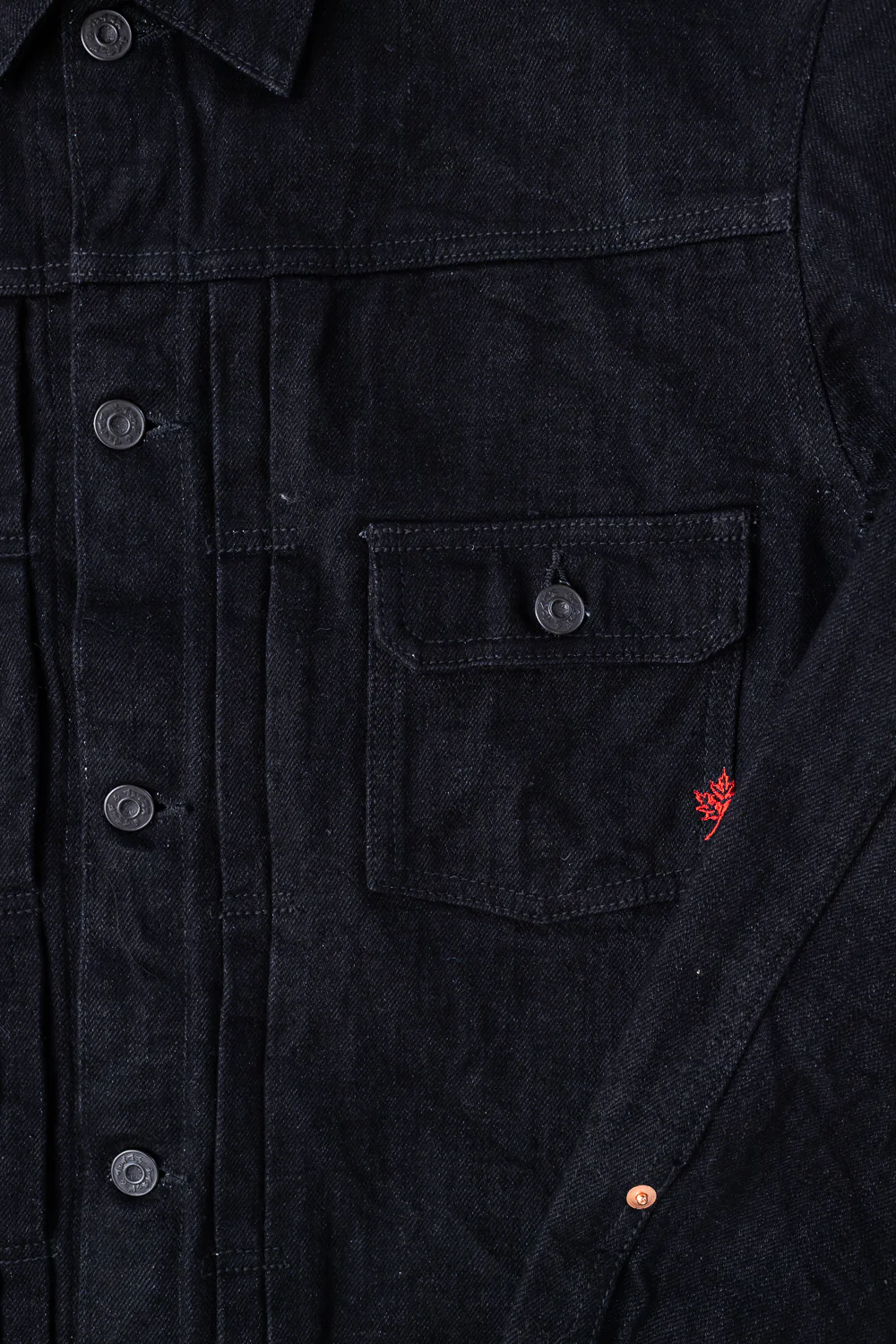16oz - MIJ13 Okayama Spirit Kuro - Heritage Denim Jacket - Image 3