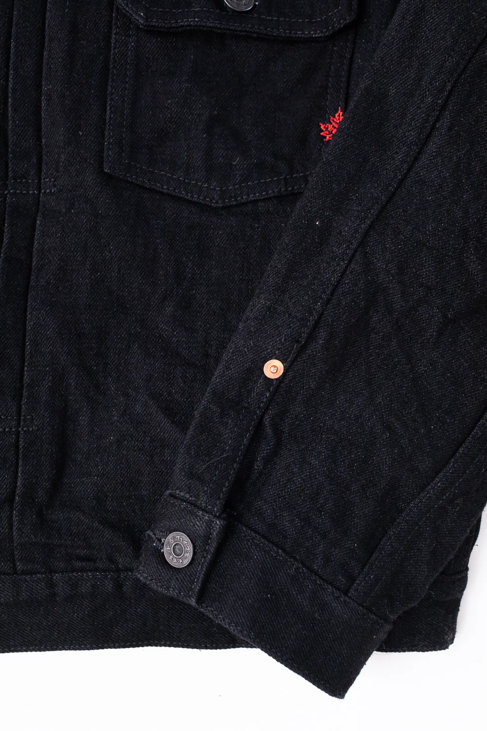 16oz - MIJ13 Okayama Spirit Kuro - Heritage Denim Jacket - Image 4
