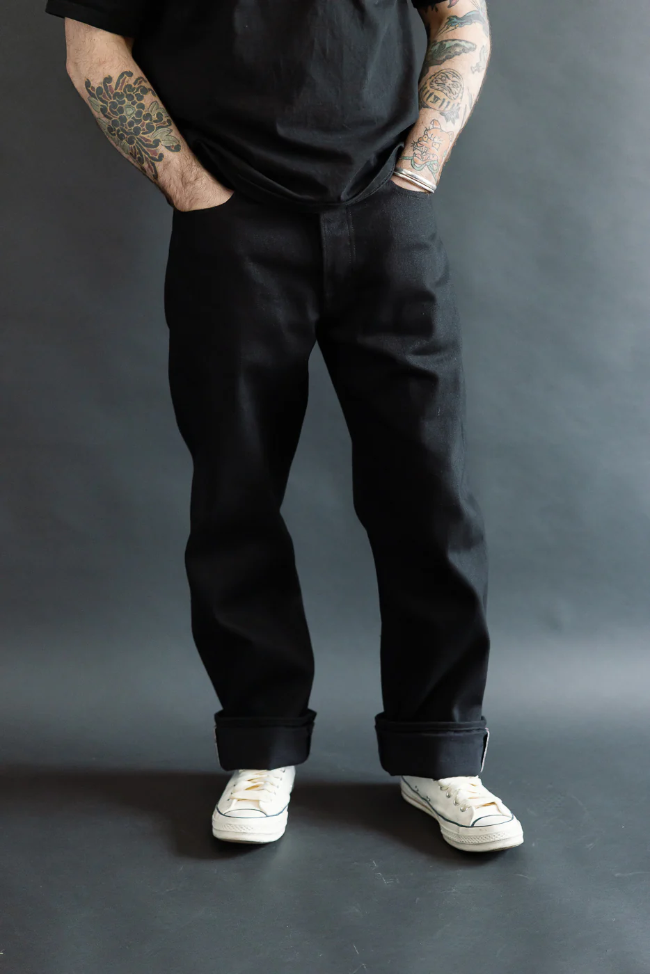 17oz - Relaxed Cryptic Strider Selvedge - Stealth - Image 10