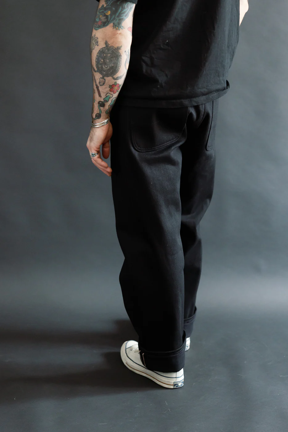 17oz - Relaxed Cryptic Strider Selvedge - Stealth - Image 12
