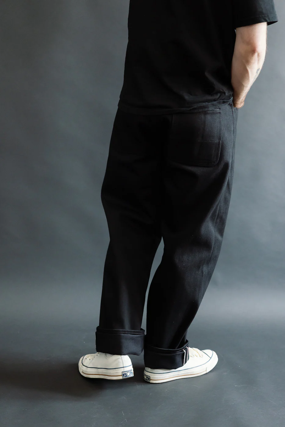 17oz - Relaxed Cryptic Strider Selvedge - Stealth - Image 13