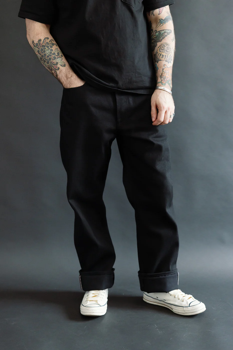 17oz - Relaxed Cryptic Strider Selvedge - Stealth - Image 15