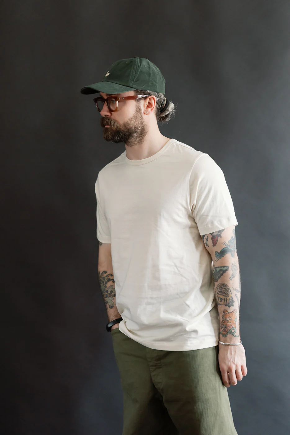 1950s.02 - 4.6oz Loopwheeled T-Shirt Classic Fit - Nature - Image 12