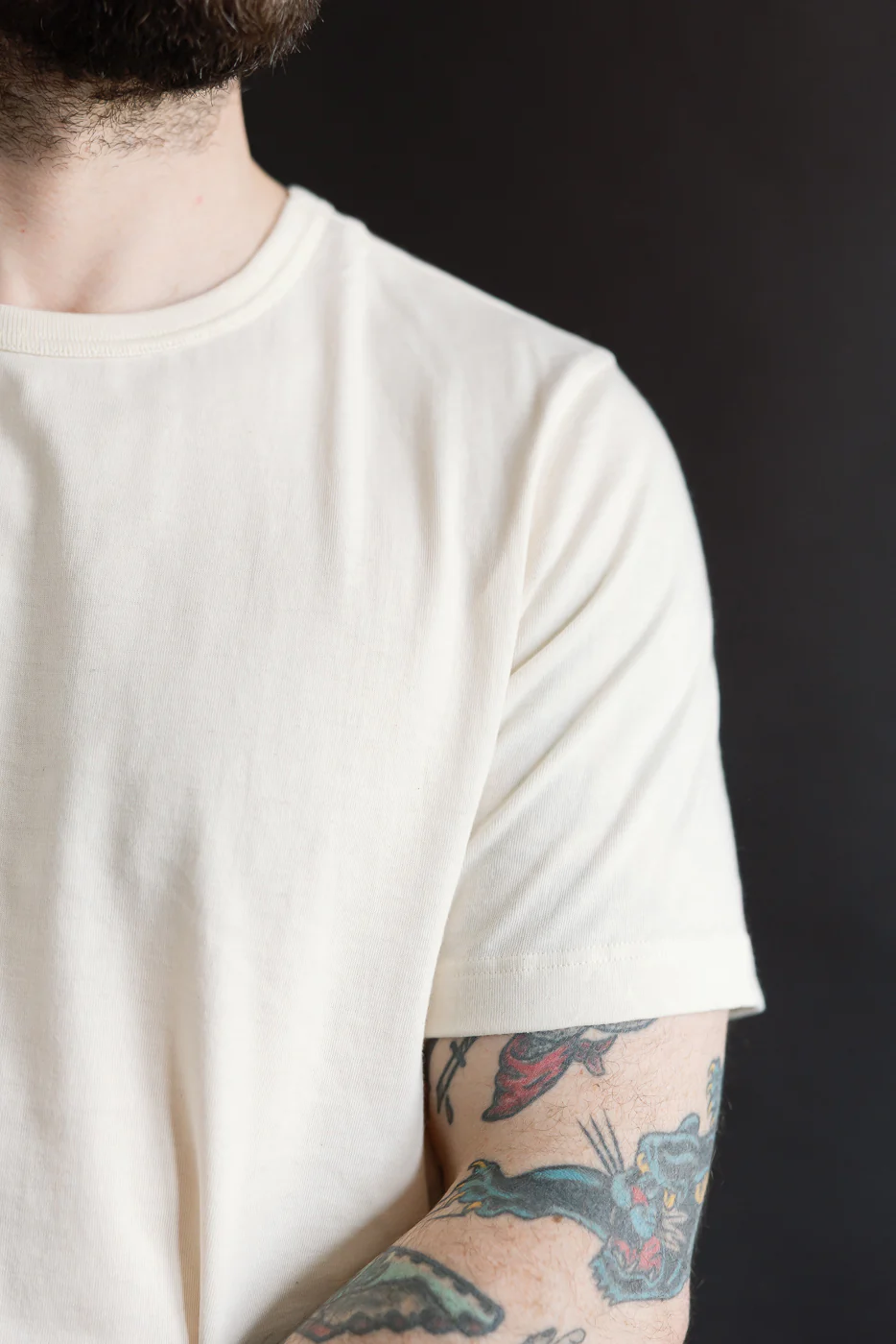 1950s.02 - 4.6oz Loopwheeled T-Shirt Classic Fit - Nature - Image 14