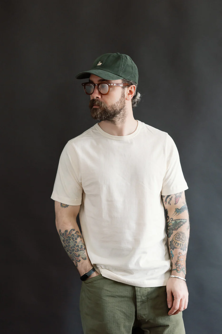 1950s.02 - 4.6oz Loopwheeled T-Shirt Classic Fit - Nature - Image 8