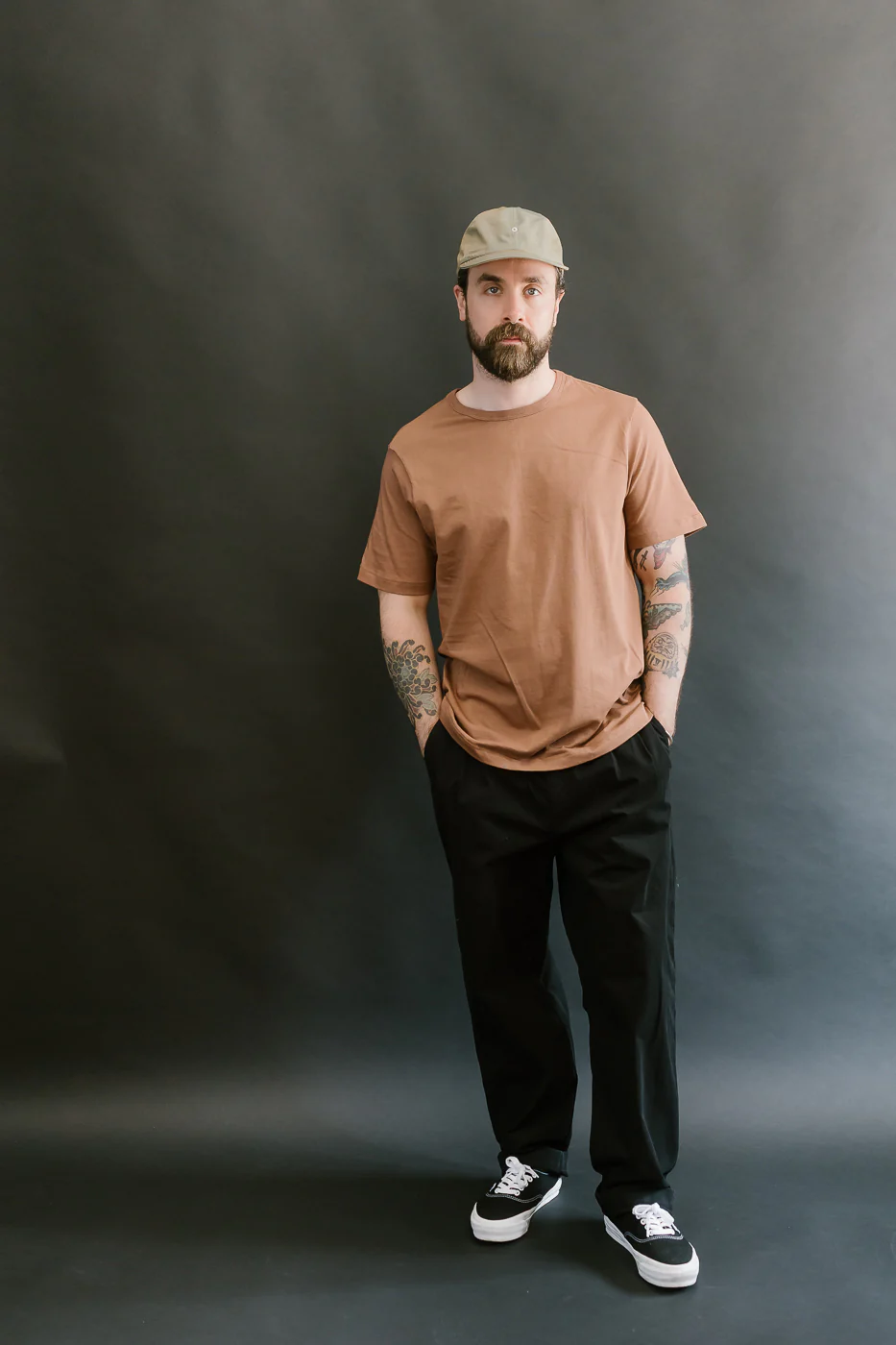 1950s.12 - 4.6oz Loopwheeled T-Shirt Classic Fit - Nut - Image 5