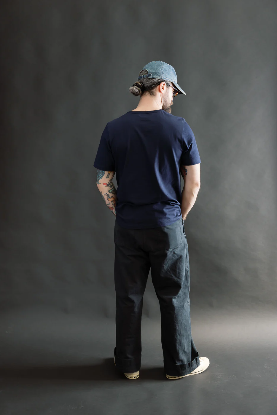 1950s.66 - 4.6oz Loopwheeled T-Shirt Classic Fit - Ink Blue - Image 7