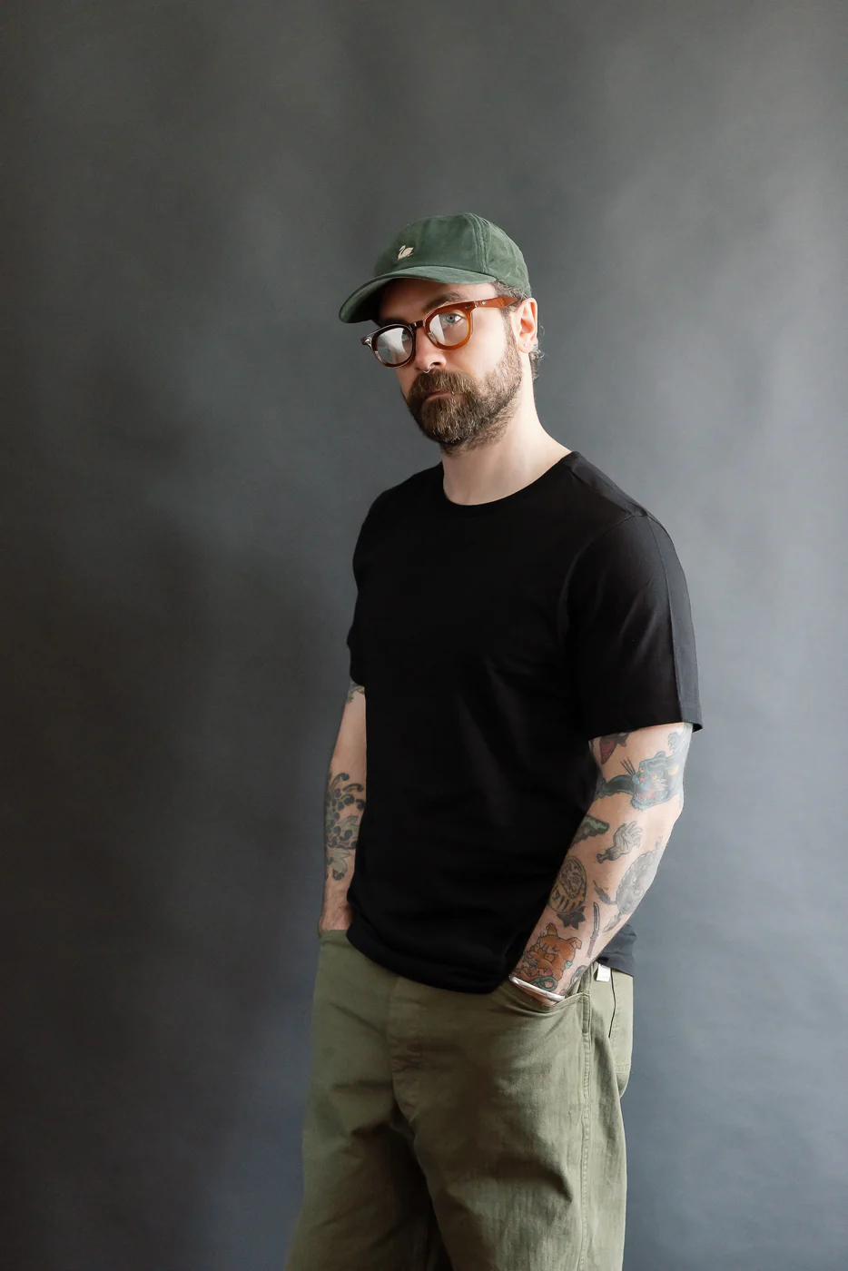 1950s.99 - 4.6oz Loopwheeled T-Shirt Classic Fit - Deep Black - Image 12