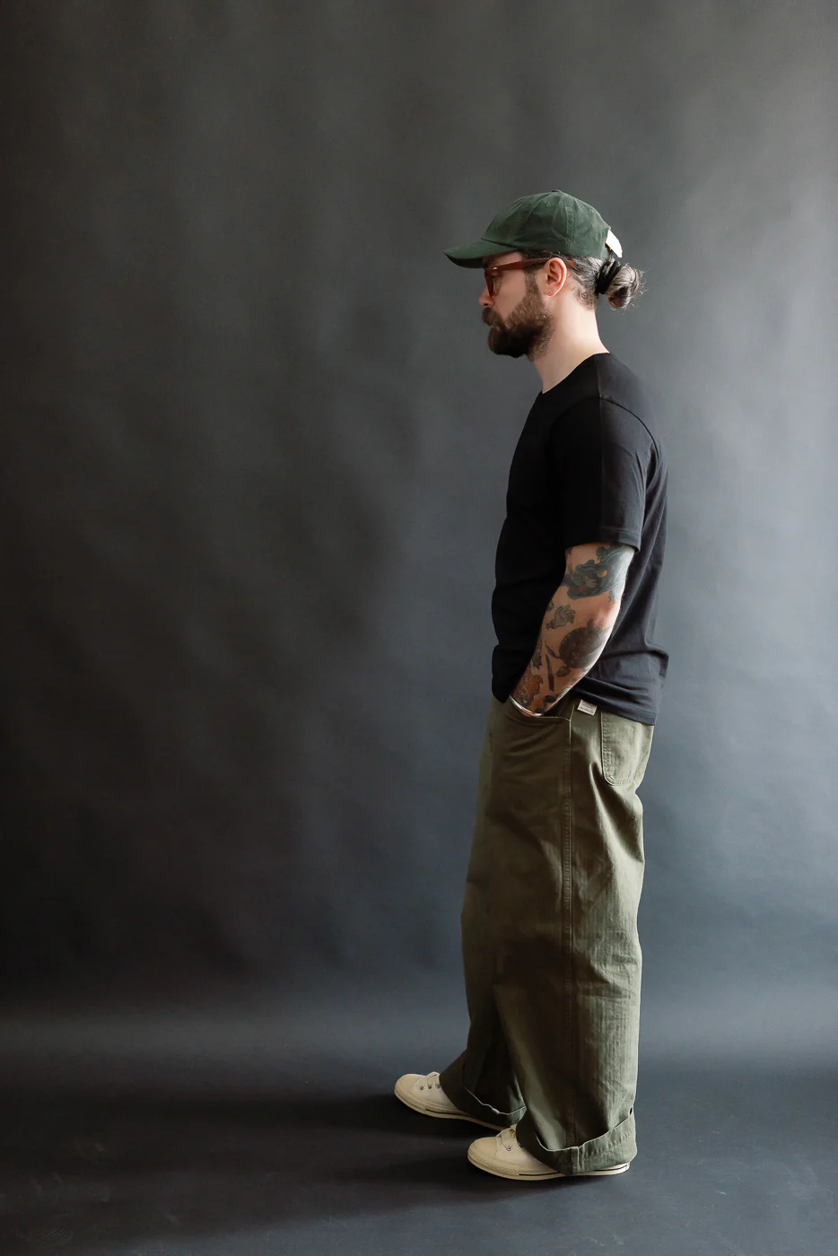 1950s.99 - 4.6oz Loopwheeled T-Shirt Classic Fit - Deep Black - Image 6