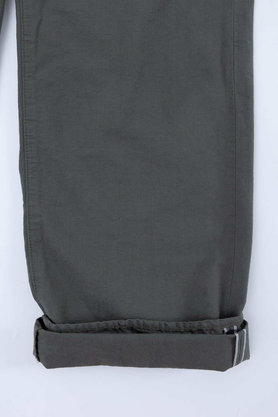200-8GG - 8oz "Green Betacham" Selvedge Chambray Pants - Wide Straight - Image 5