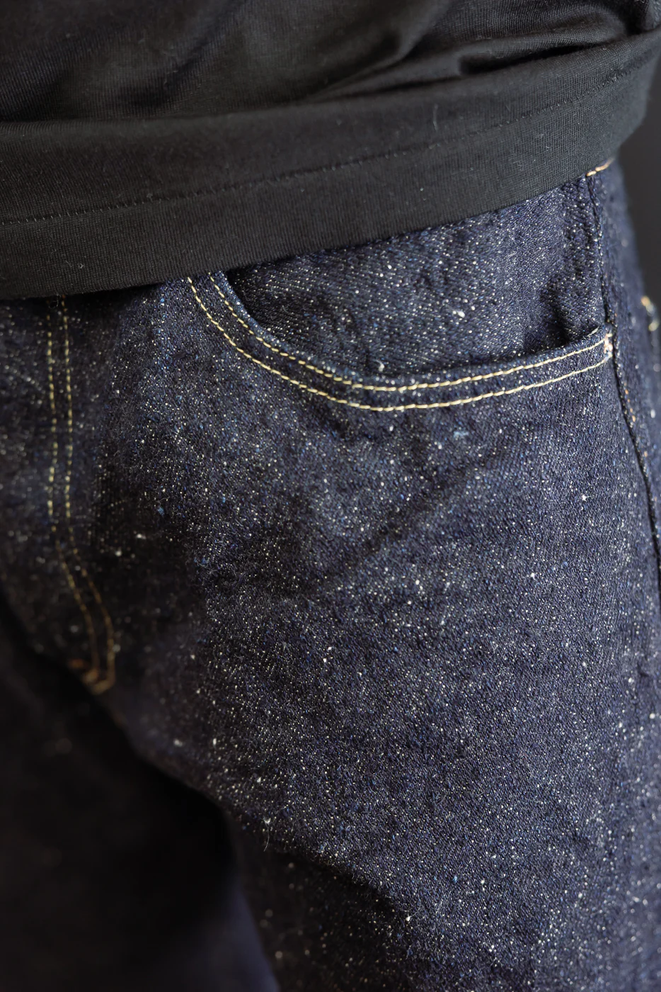 200-ASPHALT - 20oz "Asphalt" Selvedge Denim - Wide Straight - Image 15