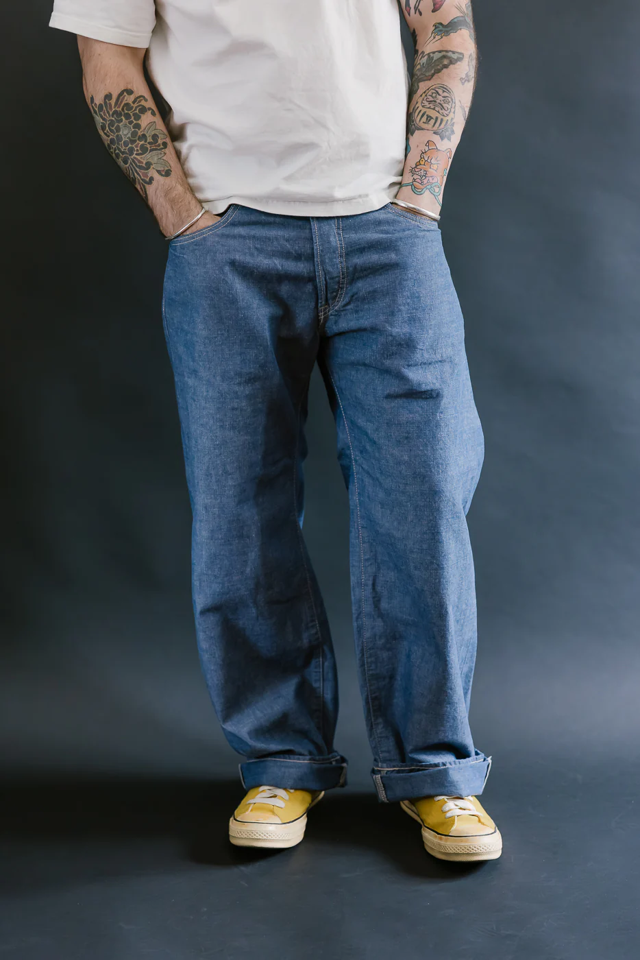 200-HCSV - 8oz "Selvedge Chambray" Denim - Wide Straight - Image 10