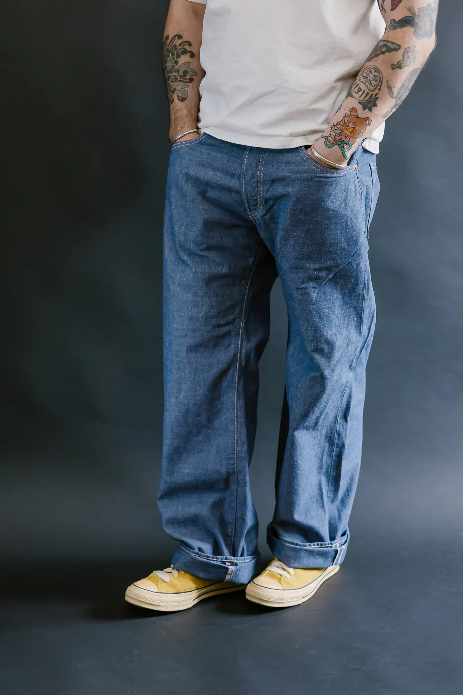 200-HCSV - 8oz "Selvedge Chambray" Denim - Wide Straight - Image 11