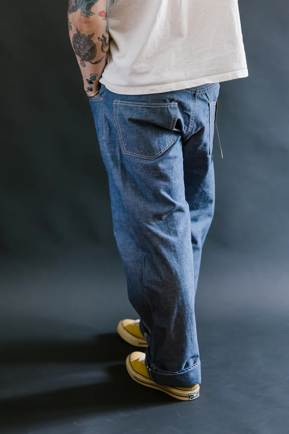 200-HCSV - 8oz "Selvedge Chambray" Denim - Wide Straight - Image 12