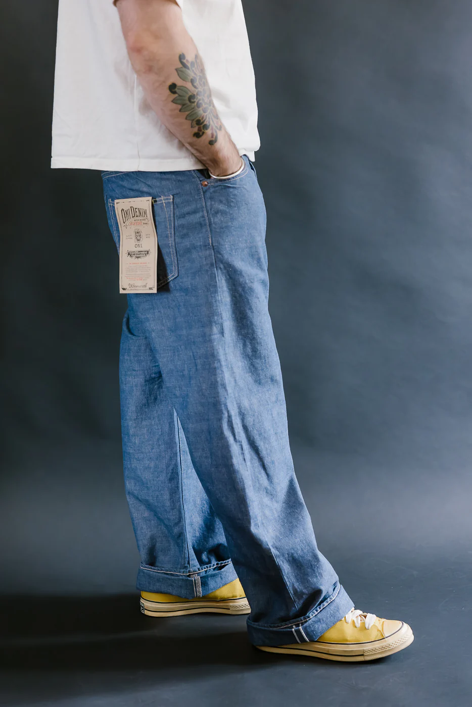 200-HCSV - 8oz "Selvedge Chambray" Denim - Wide Straight - Image 14