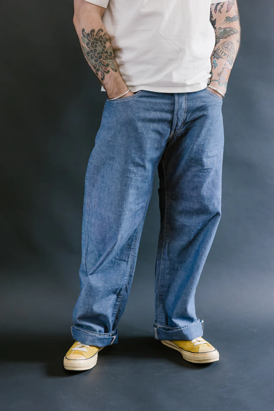 200-HCSV - 8oz "Selvedge Chambray" Denim - Wide Straight - Image 15