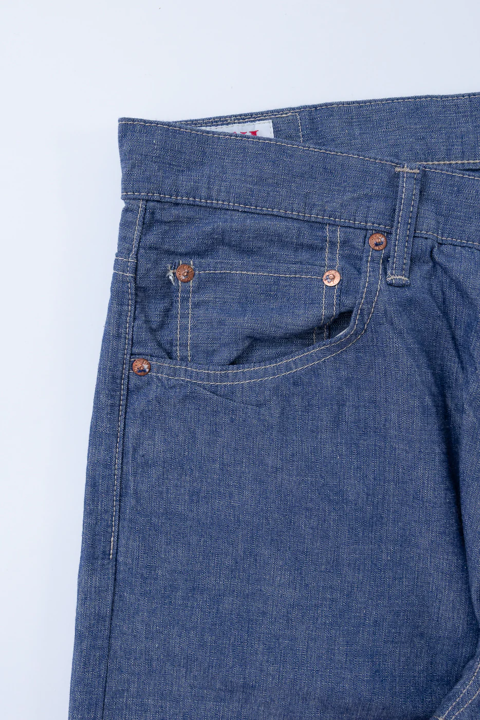200-HCSV - 8oz "Selvedge Chambray" Denim - Wide Straight - Image 4