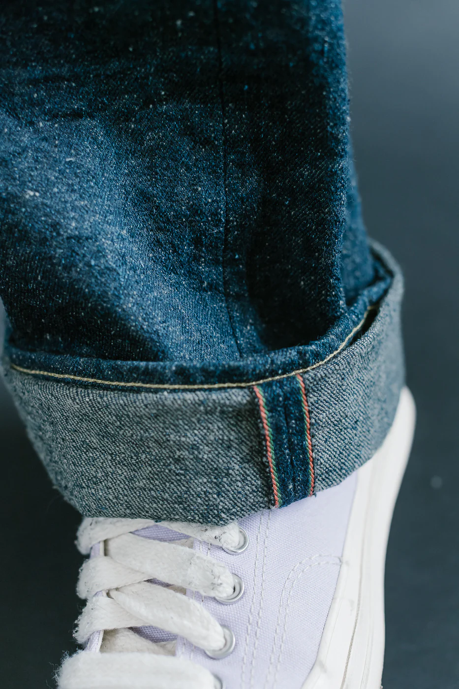 200CCD-GOLV - 15oz "Concrete Denim Grey Olive" Selvedge Denim - Wide Straight - Image 19