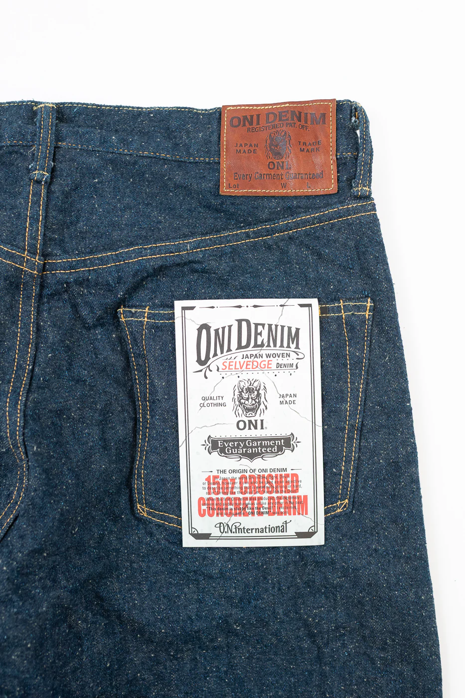 200CCD-GOLV - 15oz "Concrete Denim Grey Olive" Selvedge Denim - Wide Straight - Image 2