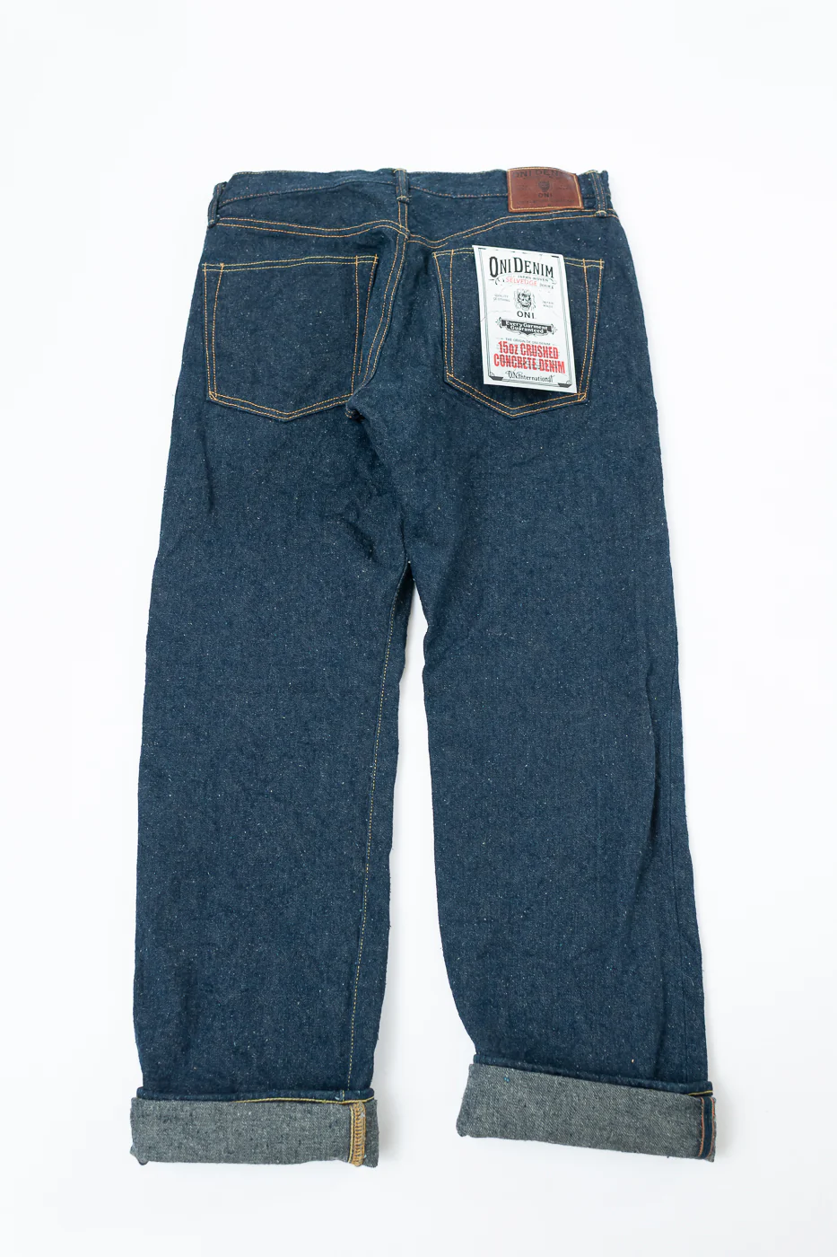 200CCD-GOLV - 15oz "Concrete Denim Grey Olive" Selvedge Denim - Wide Straight - Image 6