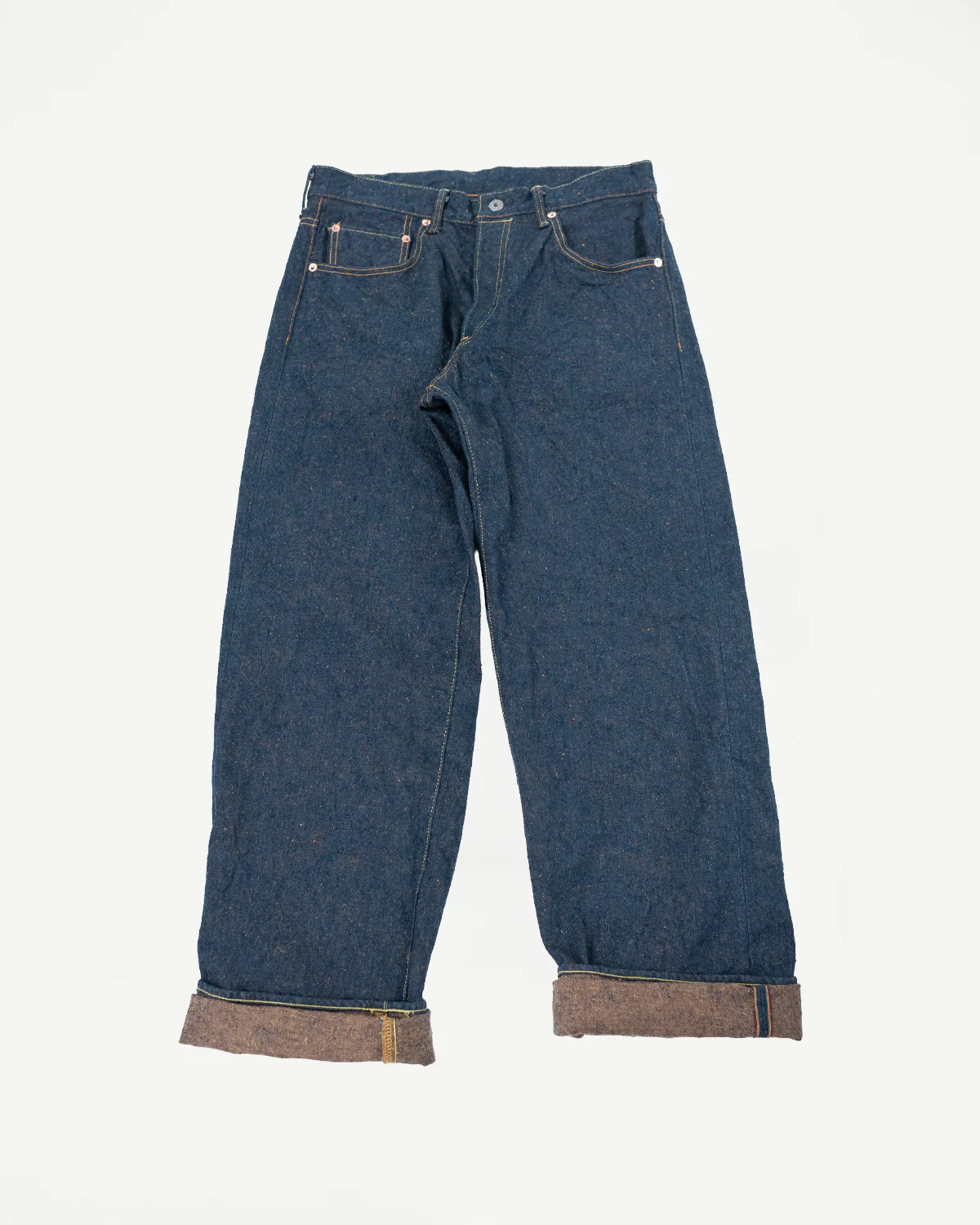 200CCD-MOCA - 15oz "Concrete Denim Mocha" Selvedge Denim - Wide Straight