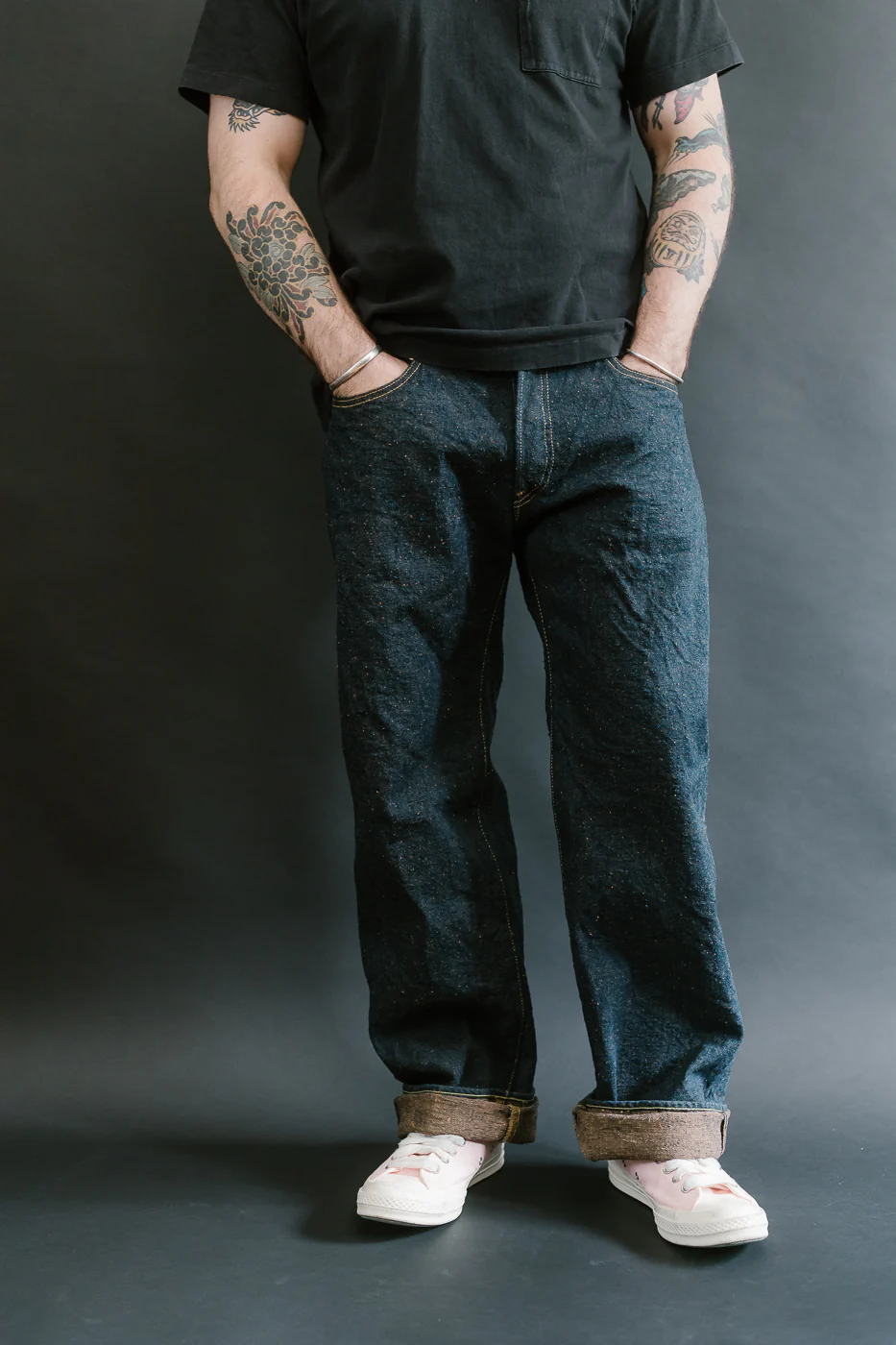 200CCD-MOCA - 15oz "Concrete Denim Mocha" Selvedge Denim - Wide Straight - Image 10