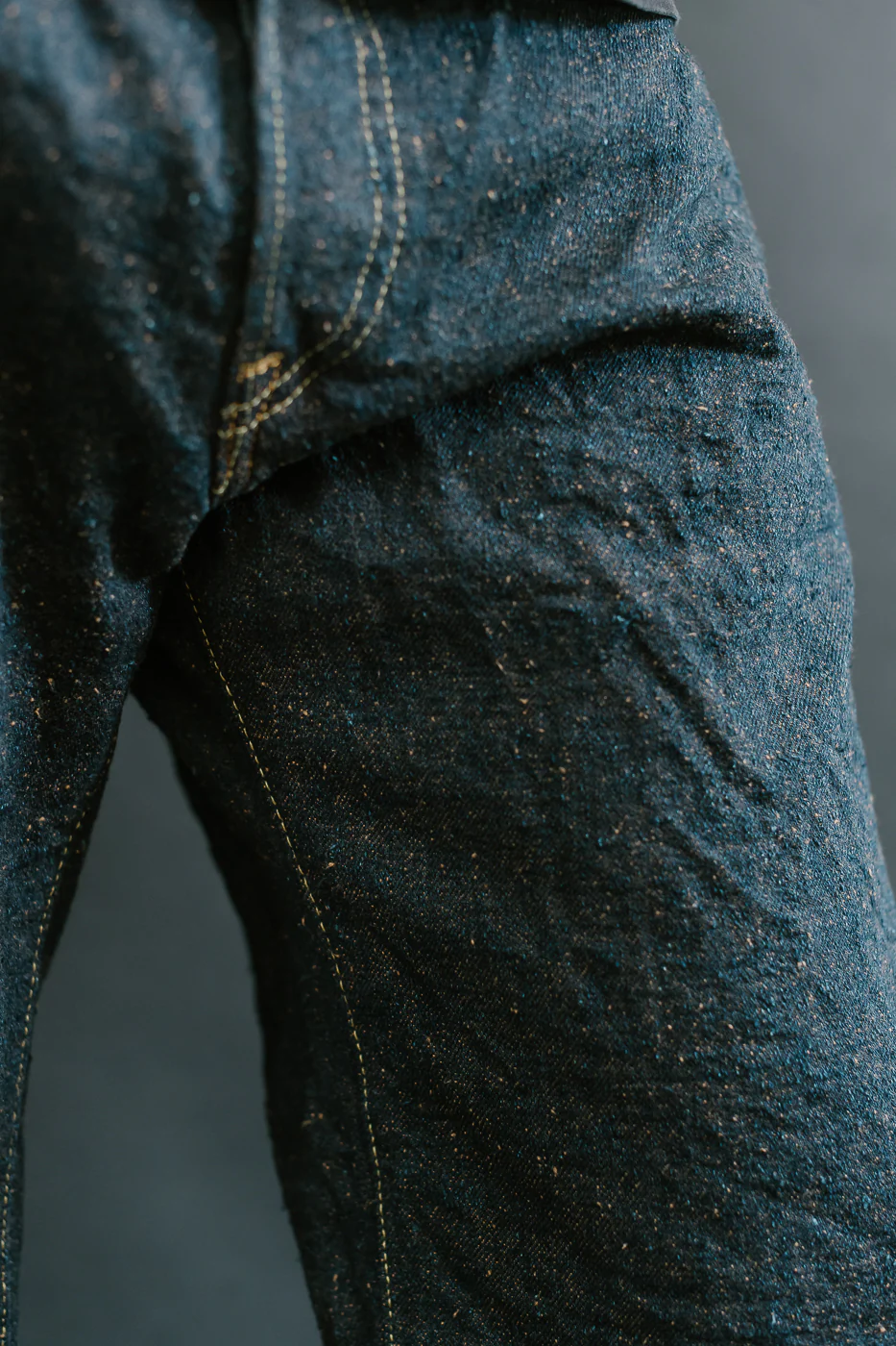 200CCD-MOCA - 15oz "Concrete Denim Mocha" Selvedge Denim - Wide Straight - Image 20