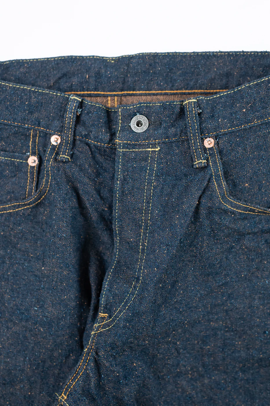 200CCD-MOCA - 15oz "Concrete Denim Mocha" Selvedge Denim - Wide Straight - Image 3