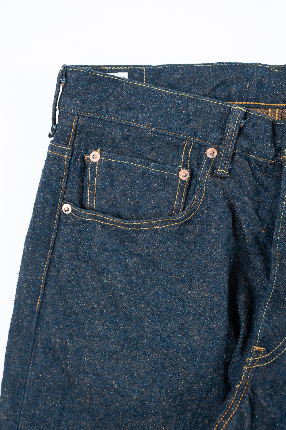 200CCD-MOCA - 15oz "Concrete Denim Mocha" Selvedge Denim - Wide Straight - Image 4
