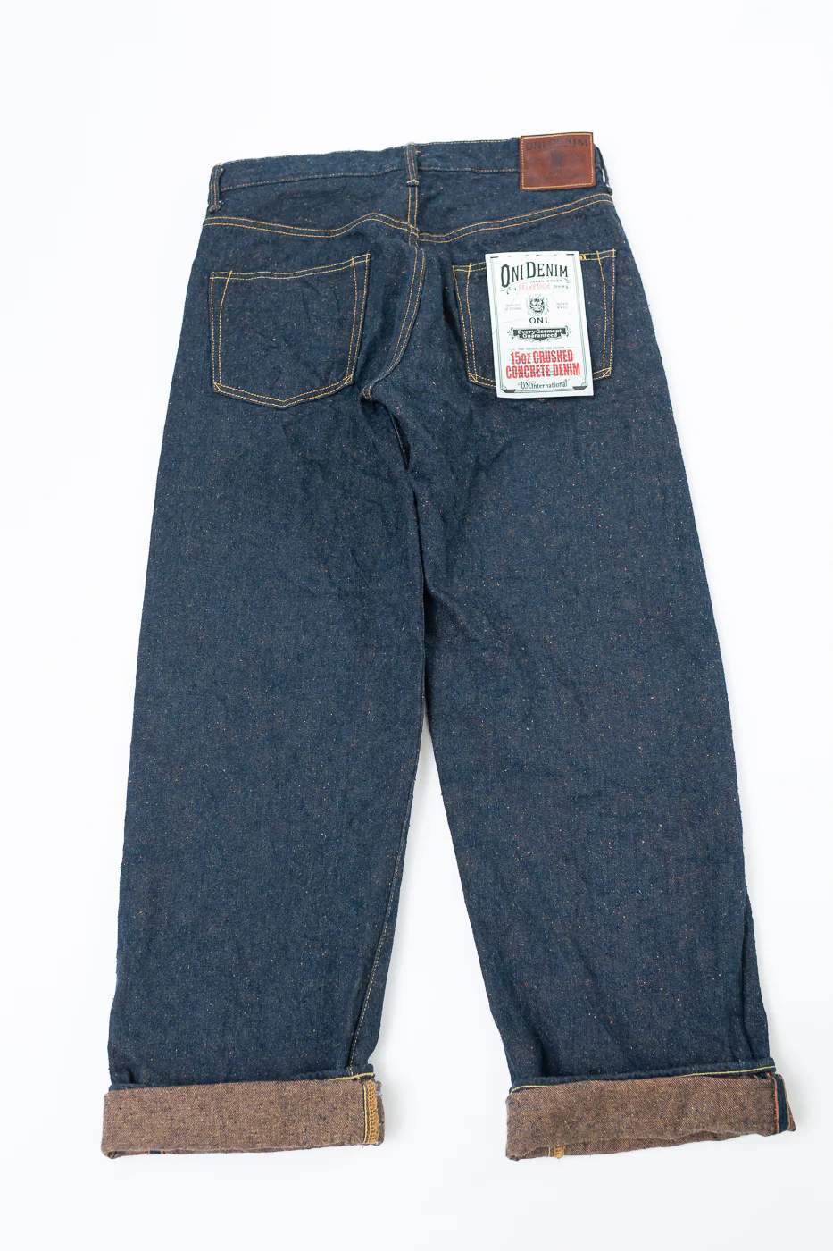 200CCD-MOCA - 15oz "Concrete Denim Mocha" Selvedge Denim - Wide Straight - Image 6