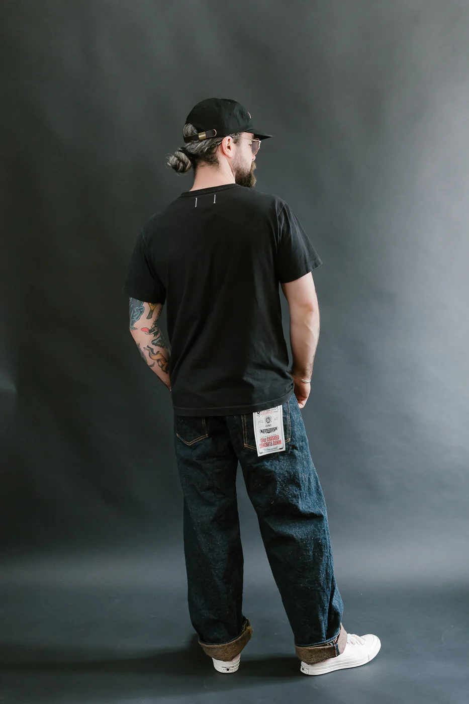 200CCD-MOCA - 15oz "Concrete Denim Mocha" Selvedge Denim - Wide Straight - Image 9