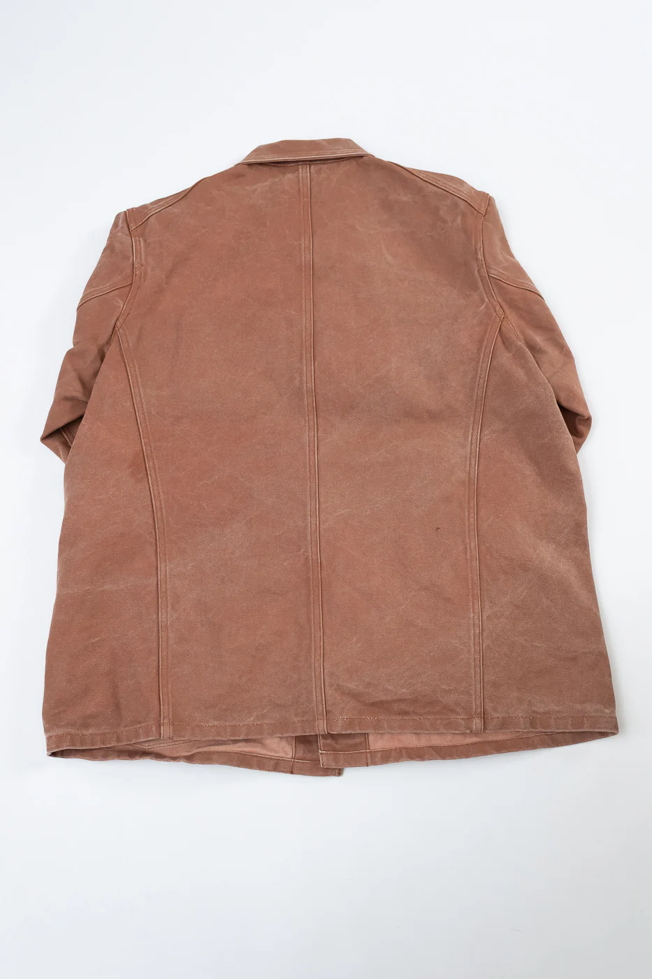 2015-12 - Early 1900s Persimmon Tannin Dye Heavy Duck Chore Jacket - Brown - Image 5
