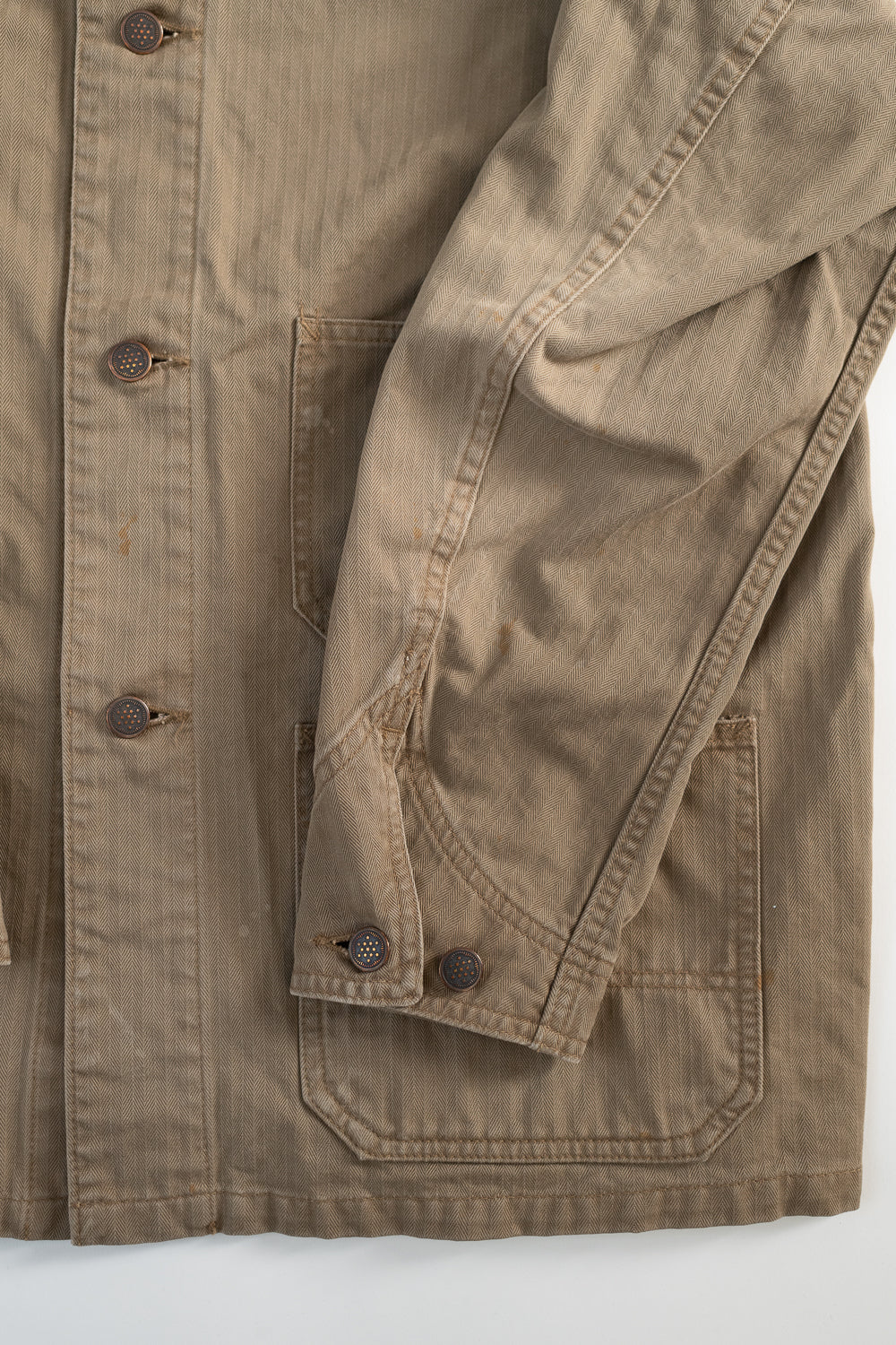 2015-9 - HBT Military Chore Jacket - Olive Drab - Image 5