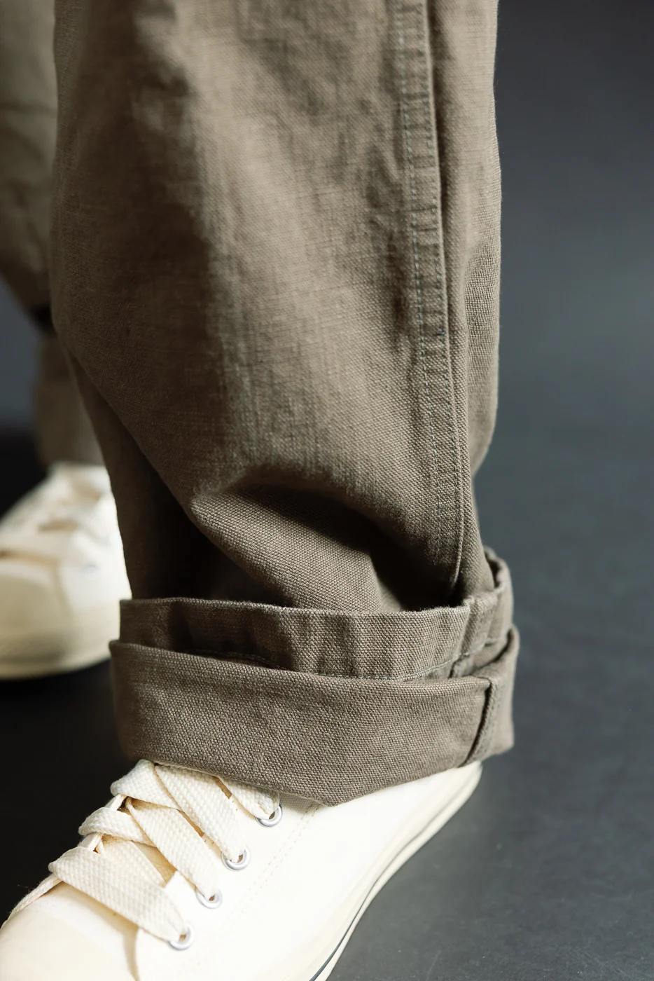 207-HOX-OLB - 13oz "Olive Khaki" Sulfur Dyed Heavy Oxford Baker Pants - Wide Straight - Image 21